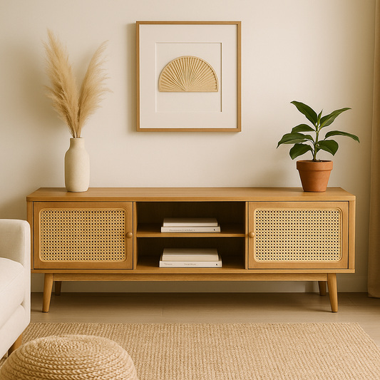 The Noosa – Rattan TV Console & Display Cabinet